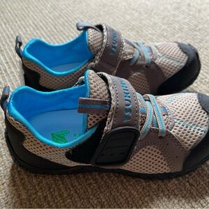 Tsukihoshi Marina taupe/sky children’s shoes